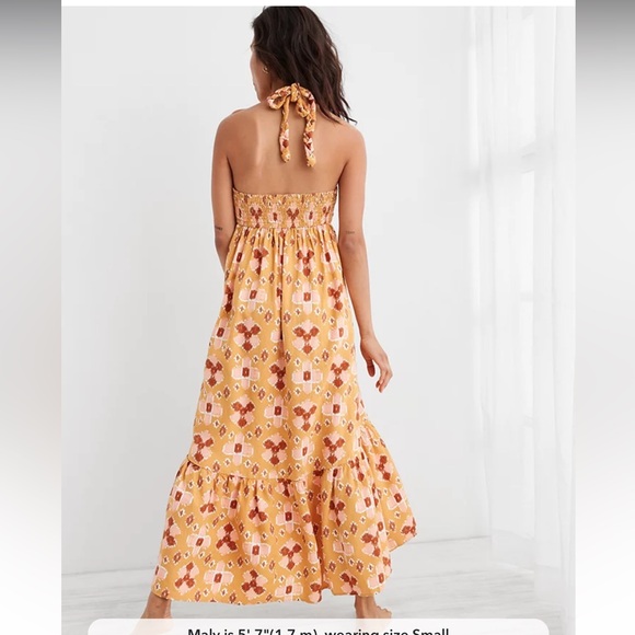 Aerie High Low Halter Maxi Sundress NWT - Picture 4 of 6